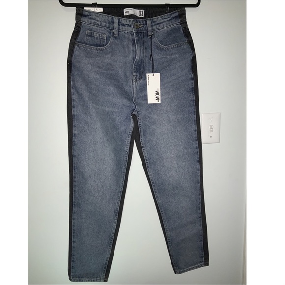 Two-Toned Mom Jeans - Picture 2 of 9